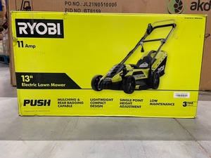 New Ryobi 13 Electric Lawn Mower 11amp RYAC130-S
