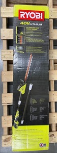 New Ryobi 40V 18 in. Cordless Battery Pole Hedge Trimmer with 2.0 Ah Battery and Charger