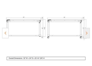 Husky - 52in Adjustable height Work Table - White