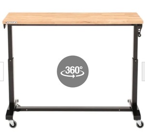 Husky - 52in Adjustable Height Work Table - Black