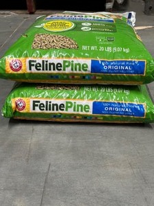 2 Bags Feline Pine Cat Litter - 20 Lbs bags