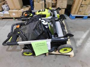 lot 9 image: (2) RYOBI 40V HP Brushless 21 in. Cordless Battery Walk Behind Self-Propelled Lawn Mower