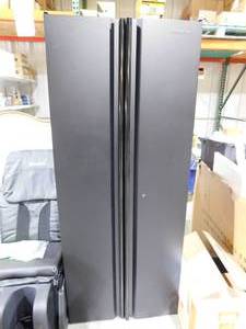 lot 35 image: Husky Regular Duty Welded 24-Gauge Steel Freestanding Garage Cabinet in Black (31 in. W x 75 in. H x 20 in. D)