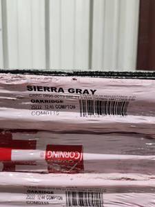 lot 37 image: (8) Bundles of Owens Corning Oakridge Shingles - Gray