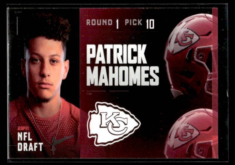 2017 ESPN NFL Draft Pat Mahomes II Rookie Card