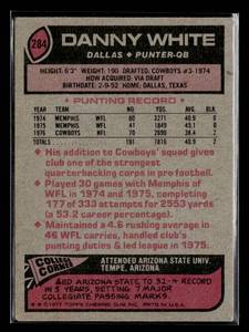 1977 Topps Danny White Rookie #284