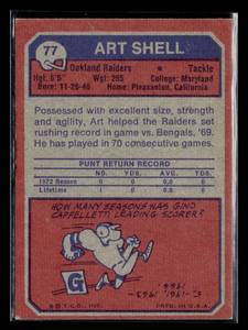 1973 Topps Art Shell Rookie #77