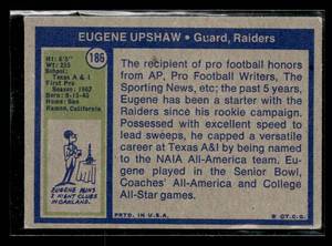 1972 Topps Eugene Upshaw Rookie #186