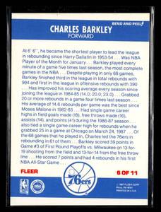 1987 Fleer All Star Sticker Charles Barkley #6