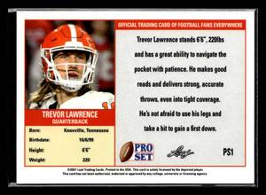 2021 Leaf Pro Set Trevor Lawrence Rookie #PS1 1989 Style
