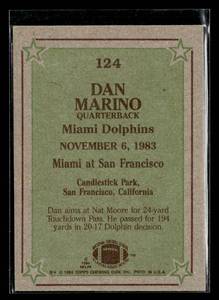 1984 Topps Instant Replay Dan Marino Rookie #124