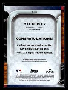 2022 Topps Tribute Max Kepler Autograph Serial #28199