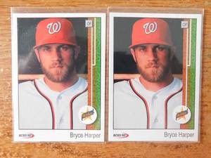 (2) ACEO RP Bryce Harper Rookies