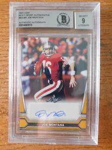 2021 Leaf BGS 9 Autograph Joe Montana