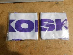 (2) Minnesota Vikings Stadium Giveaway 100% Polyester Scarves