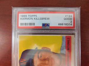 PSA 2 1955 Topps Harmon Killebrew Rookie #124