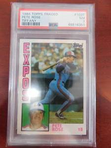 PSA 7 1984 Topps Traded Tiffany Pete Rose #103T