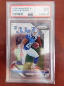 PSA 9 2018 Panini Prizm Saquon Barkley Rookie #202