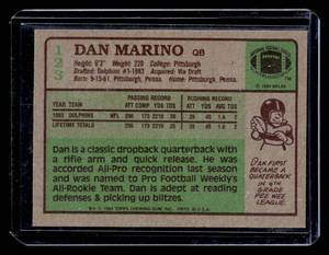 1984 Topps Dan Marino Rookie #123
