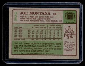 1984 Topps Joe Montana #358
