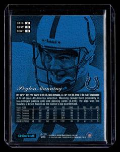 1998 Flair Showcase Peyton Manning Rookie Showtime #3