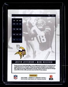 2020 Luminance Justin Jefferson Rookie #217