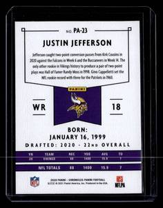 2020 Panini Pink Justin Jefferson Rookie #23