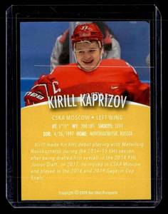 2019 Hot Shot Prospects Kirill Kaprizov Rookie