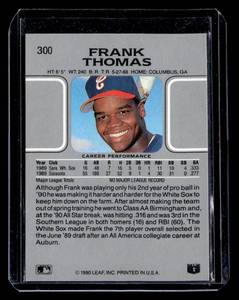 1990 Leaf Frank Thomas Rookie #300