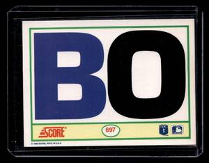 1990 Score Bo Jackson Black & White #697