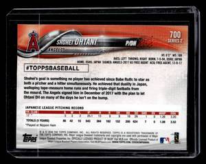 2018 Topps Shohei Ohtani Rookie #700