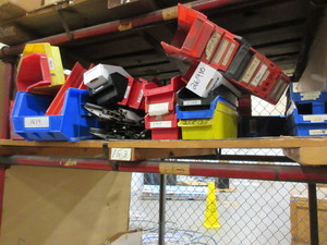 COLORED PLASTIC STORAGE BINS