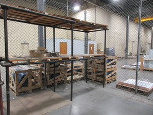 CUSTOM BUILT PIPE SHELVING