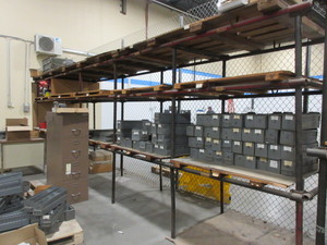 CUSTOM BUILT PIPE SHELVING