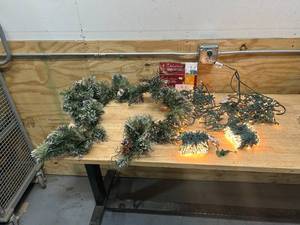 lot 47 image: Lot of Christmas Lights with Garland