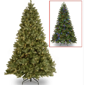 lot 79 image: NATIONAL TREE COMPANY 7.5 ft. Downswept Douglas Fir Artificial Christmas Tree with Dual Color LED Lights