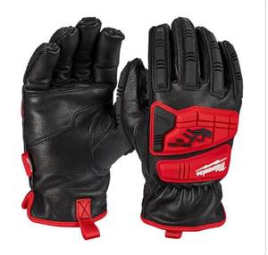 lot 50 image: MILWAUKEE X-Large Level 5 Cut Resistant Goatskin Leather Impact Gloves