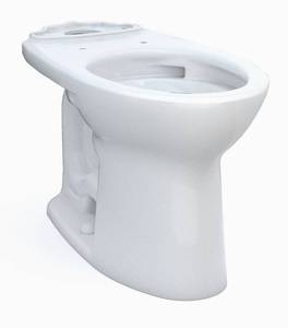 lot 110 image: TOTO Drake Elongated TORNADO FLUSH Toilet Bowl with CEFIONTECT, Cotton White - C776CEG#01