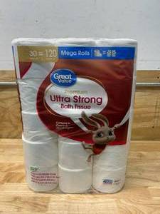lot 117 image: PREMIUM Ultra Strong Bath Tissue (30 Mega Rolls)