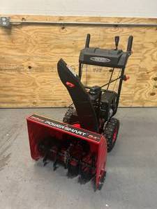 lot 25A image: POWERSMART 24 in. 2-Stage Electric Start Gas Snow Blower with Heated Handles and LED Light