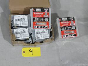 Mixed Lot Cobra Parawedge Concrete Anchors