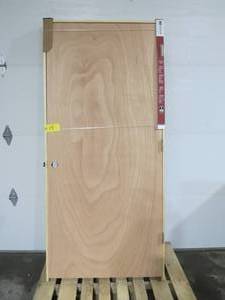JELD-WEN 36in. x 80in.  Left Hand Unfinished Hardwood Pre Hung Interior Door