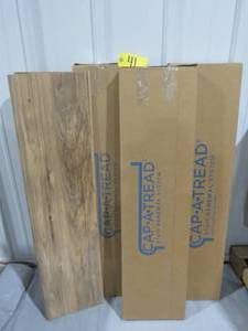 8 Cap A Tread Lakeshore Pecan 47 in. L x 12-18 in. D x 2-316 in. H Laminate to Cover Stairs 1-18 in. to 1-34 in. Thick