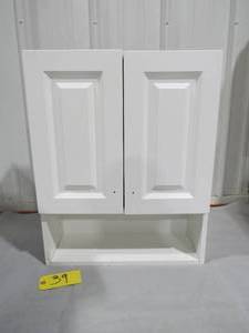 Glacier Bay Lancaster 20.75 in. W x 7.74 in. D x 25.63 in. H Surface-Mount Bathroom Storage Wall Cabinet in White