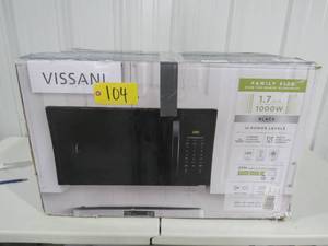 Vissani 1.7 cu. ft. 1000-Watt Over the Range Microwave in Black Small DentScuff