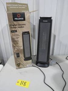 Pelonis 23 in. 1500-Watt Digital Oscillating Tower Ceramic Heater