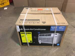 lot 36 image: LG Electronics 8,000 BTU 115-Volt Window Air Conditioner LW8017ERSM Cools 350 Sq. Ft. with ENERGY STAR and Remote, Wi-Fi Enabled, Customer return, Review all pictures