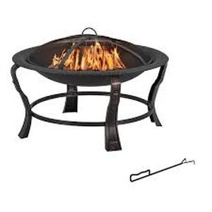 lot 46 image: Hampton Bay Ashcraft 30 in. Steel Round Fire Pit