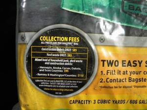 lot 100 image: Bagster Dumpster in a Bag (Easy Steps to Dispose of Waste)