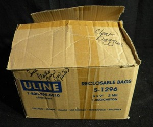 lot 137 image: ULine 6 X 9 Reclosable Clear Bags